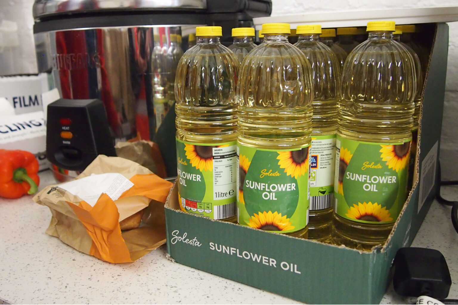 Tesco Sunflower oil donation